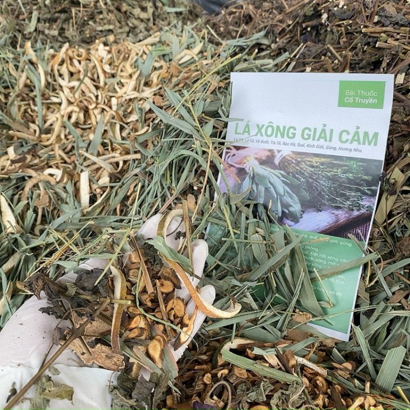 (lá mới) Gói xông - tắm giải cảm 500gr -1 kg