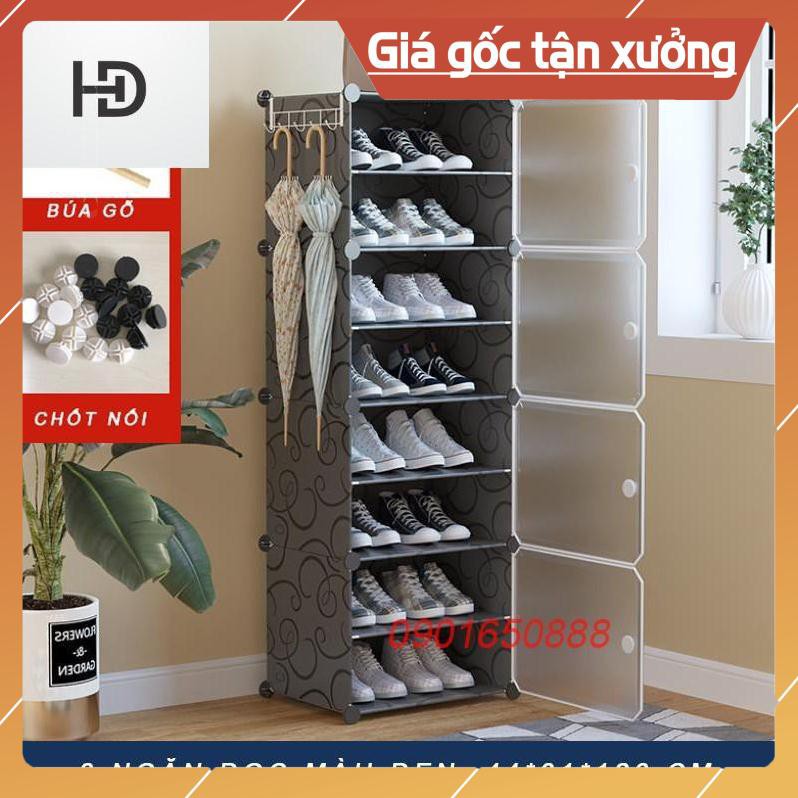 [RẺ VÔ ĐỊCH - TỦ GIÀY 6-8 NGĂN] Tủ nhựa đựng giày lắp ghép - Kệ để giày đa năng