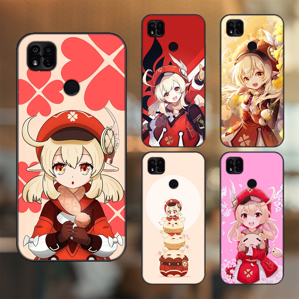 Ốp lưng Xiaomi Redmi 10A viền đen in hình Klee Genshin Impact