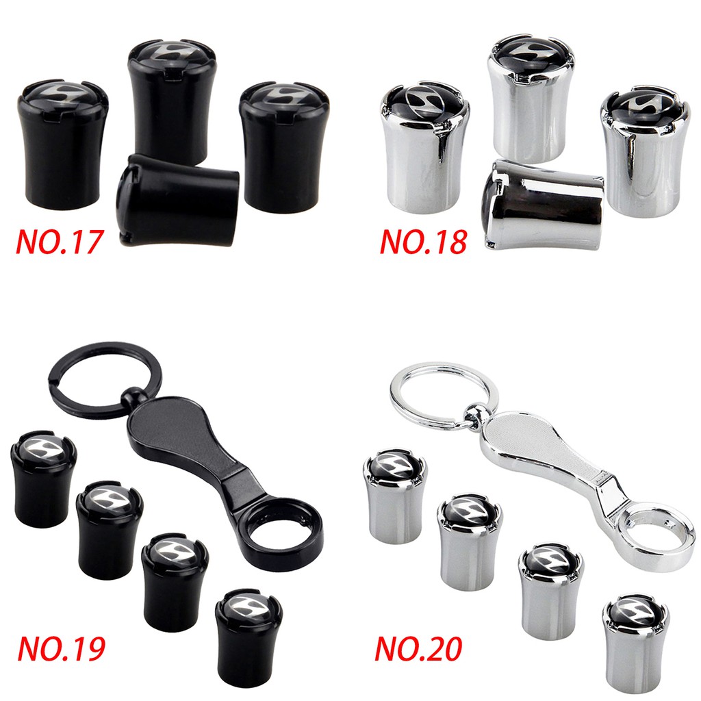 Bộ nắp đậy van lốp xe hơi in logo Hyundai