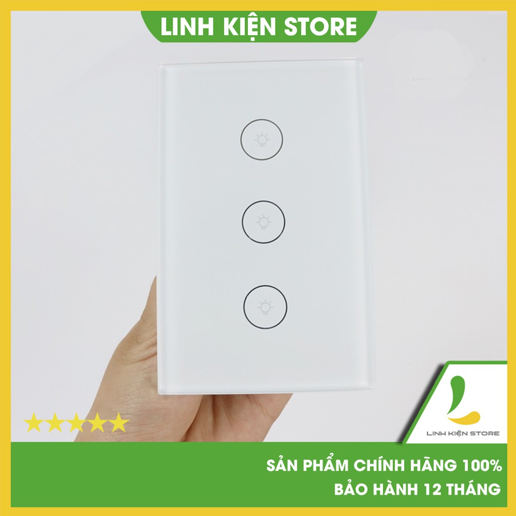 Công tắc Tuya 2/3 nút trắng- Kết nối Wifi/3G điều khiển từ xa