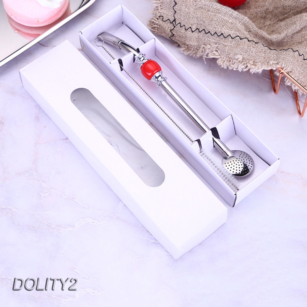 Bộ 2 Ống Hút Bằng Thép Không Gỉ 8.3 &quot;Màu Xám