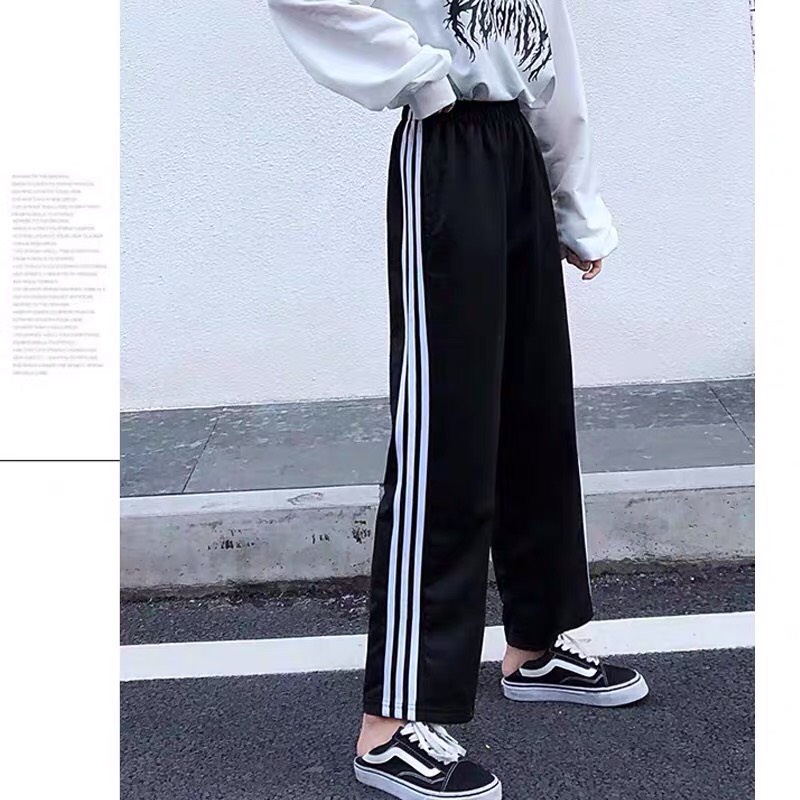 Quần thể thao 3 sọc nam nữ Unisex, ống suông chất vải Umi dày co giãn cao cấp Choose Us