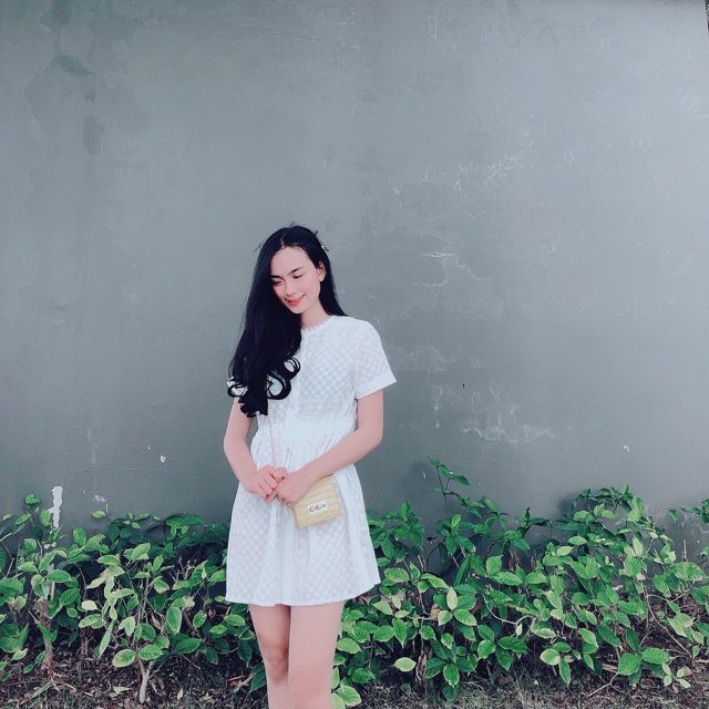 Đầm xô trắng babydoll hàng nhập mylona07