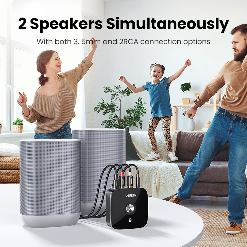 Thiết bị nhận tín hiệu bluetooth 5.1 UGREEN + bộ phụ kiện đi kèm
