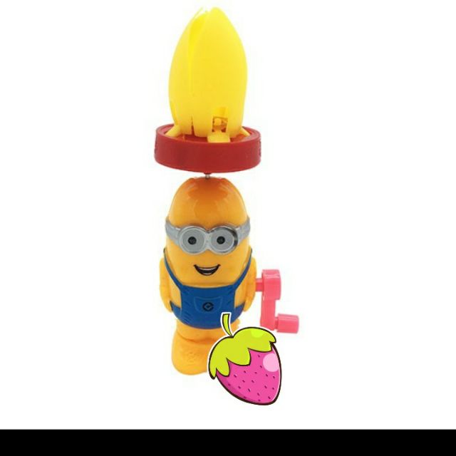 Đồ Chơi Quạt Minion Cánh Sen Quay Tay Có Đèn