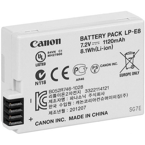 PIN MÁY ẢNH CANON LP-E8, DUNG LƯỢNG CAO