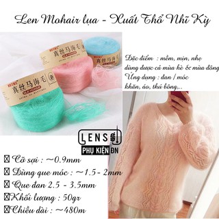 Len mohair lụa - xuất Thổ Nhĩ Kỳ