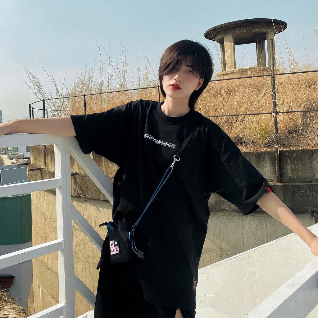 Áo thun NOW sài gòn SIGNATURE DROP SHOULDER TEE Full tag Nam nữ - Gin Store