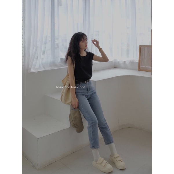Quần jeans ôm form 9 tấc Bazic one