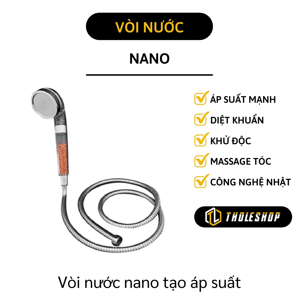 Bộ Vòi sẽ tăng áp - Vòi tắm Nano hoa sen tạo áp suất, sử lý công nghệ Nano tiêu diệt mọi vi khuẩn trong nước 2583