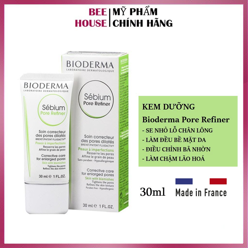 Kem Dưỡng Giúp Se Khít Lỗ Chân Lông, Giảm Bóng Nhờn Hiệu Quả Bioderma Sebium Pore Refiner