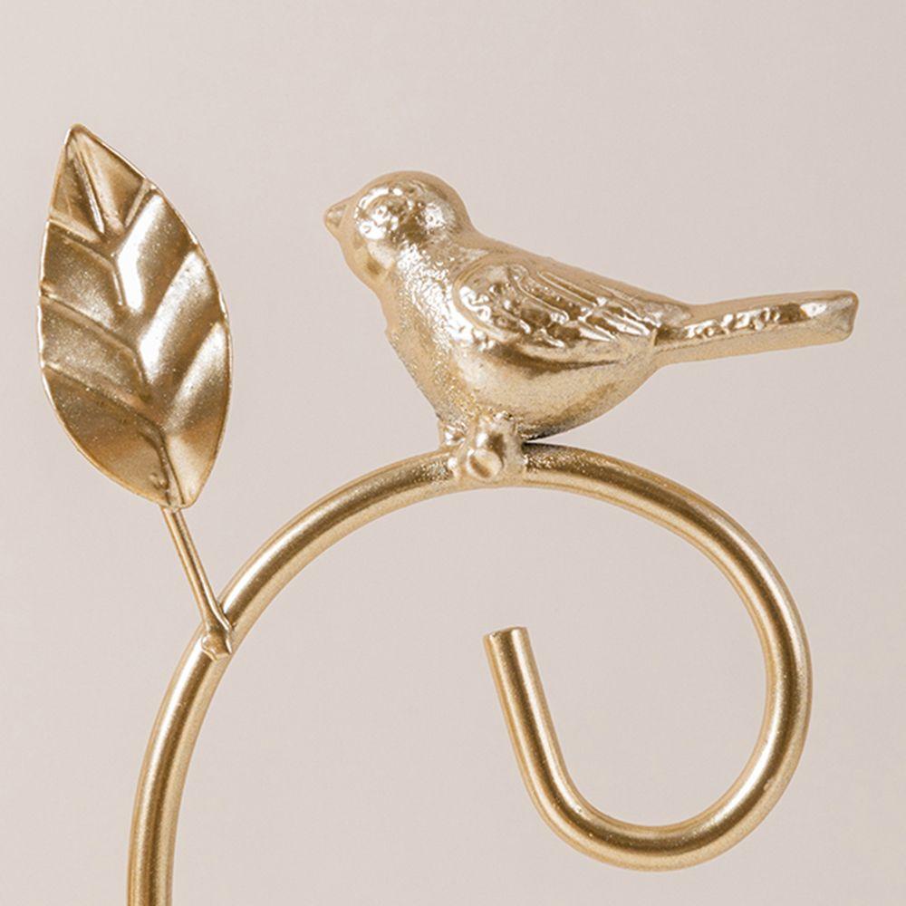 CONOPERY  Gift Bird Leaves Festival Tea Light Candlestick Candle Holder Romantic Dinner|Wedding Ornament Home Decor Home Decoration Party Supplies Pillar Craft Candelabra Vintage Metal