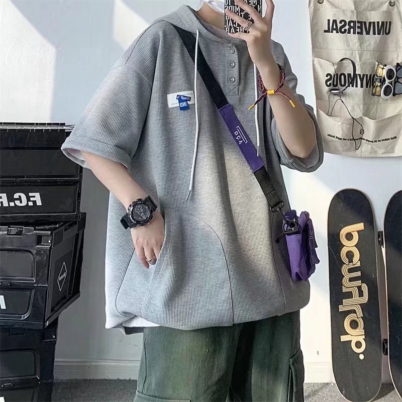 Áo Hoodie Áo Phông Nam Ngắn Tay Thời Trang Hàn Quốc Đơn Giản Dành Cho Nam áo phông nữ form rộng áo thun thể thao