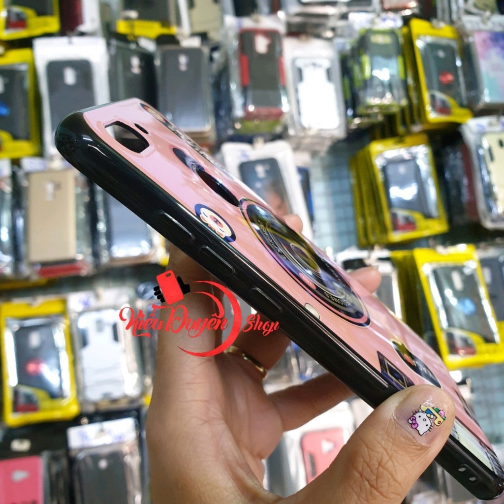 Ốp lưng Xiaomi Mi 8 Lite hình máy ảnh kèm giá đỡ và dây đeo