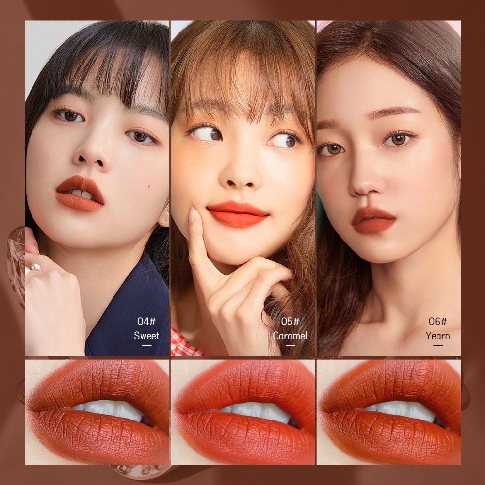 [Hàng mới về] Son Kem Lì Derol 6 Màu Tùy Chọn