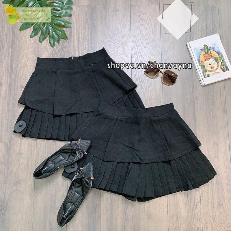 [SALE HOT]  CHÂN VÁY TẦNG XẾP LI CV191 ( có lót quần ) đủ size S M L | BigBuy360 - bigbuy360.vn