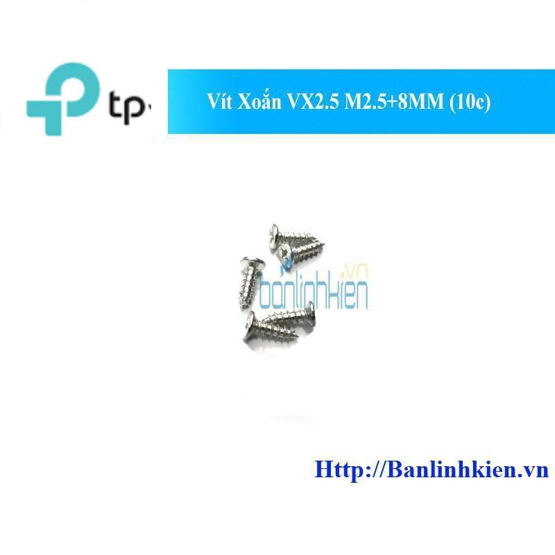 Vít Xoắn VX2.5 M2.5+8MM (10c)