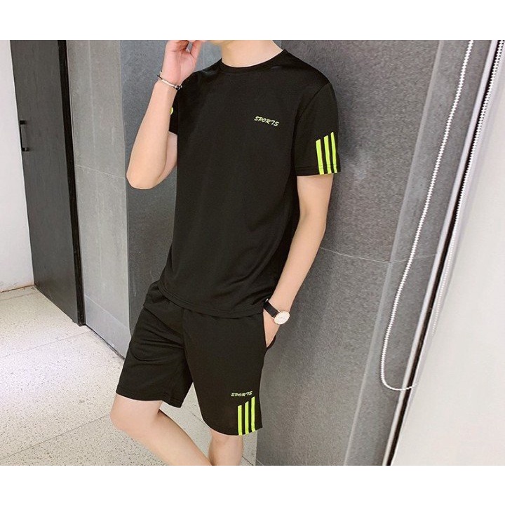Bộ quần áo thể thao nam nữ in chữ SPORT , sét đồ ngắn mùa hè tập GYM rất đẹp vải thun mè bản mới nhất 2023