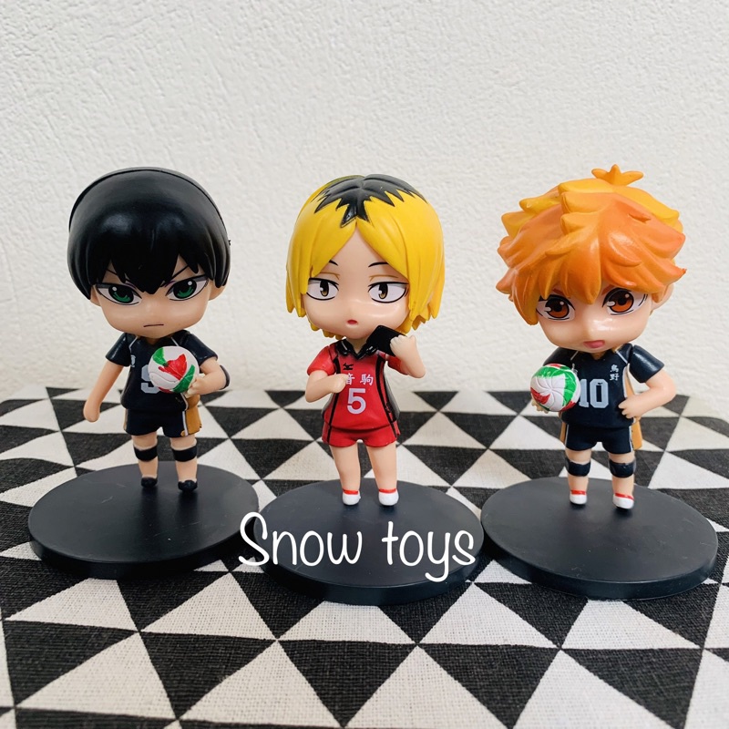6 mô hình Haikyuu haikyu Vua bóng chuyền Sugawara Koshi Yu Nishinoya Kei Tsukishima Tobio Kageyama Shoyo Hinata Kenmau