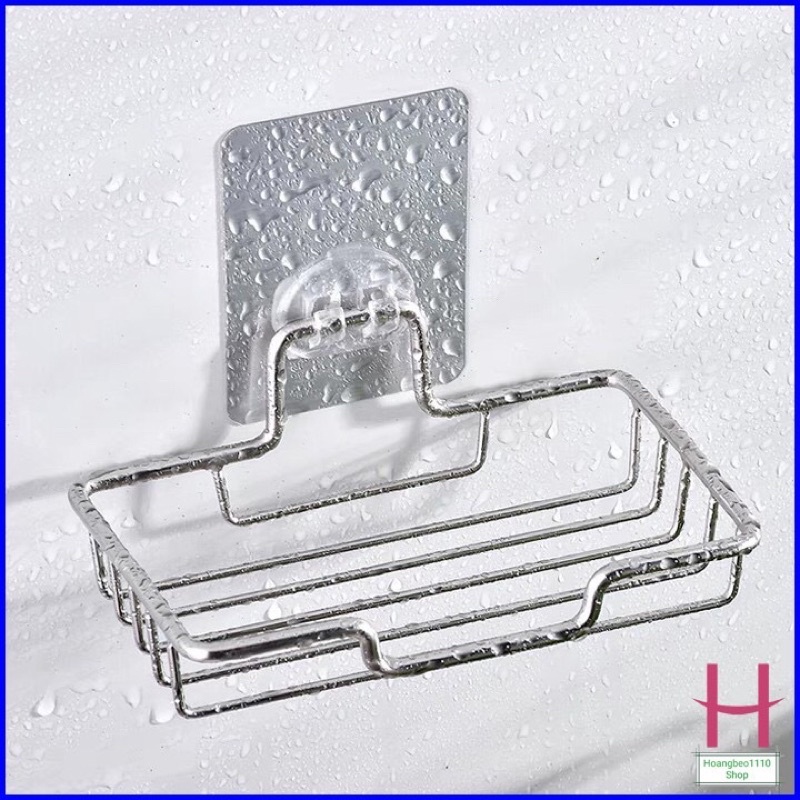 kệ để xà phòng inox dán tường khay kệ xà phòng nhà tắm inox chịu lực