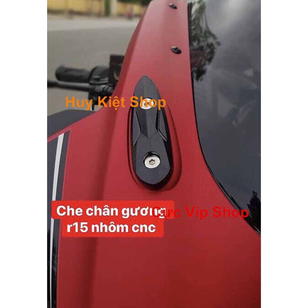 [Giá Siêu Rẻ] Che Chân Gương R15 V3 V2 Nhôm Đúc Nguyên Khối 1945