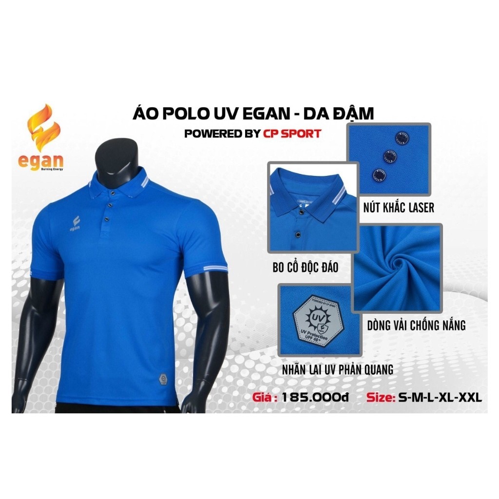 Áo Polo Nam Egan 2UV Chống Nắng Cực Mát, Áo Thun Nam Có Cổ Hãng CP Chất Liệu Cao Cấp, Phong Cách Sang Trọng