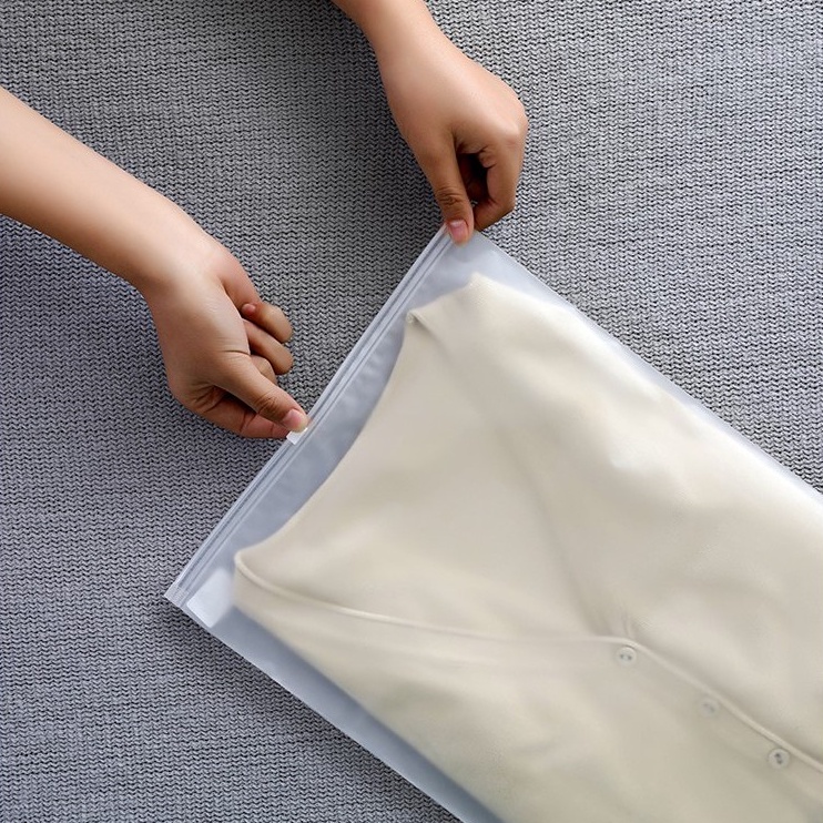 🍉Túi Khóa Zip 2 Mặt  Mẫu Mới - Túi Zip Lụa Cất Đồ Sạch Sẽ Dày Dặn có lỗ thông hơi DUASHOP