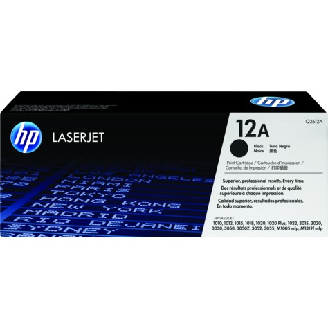 HP 12A Black Original LaserJet Toner Cartridge (Q2612A) - Hàng Chính Hãng