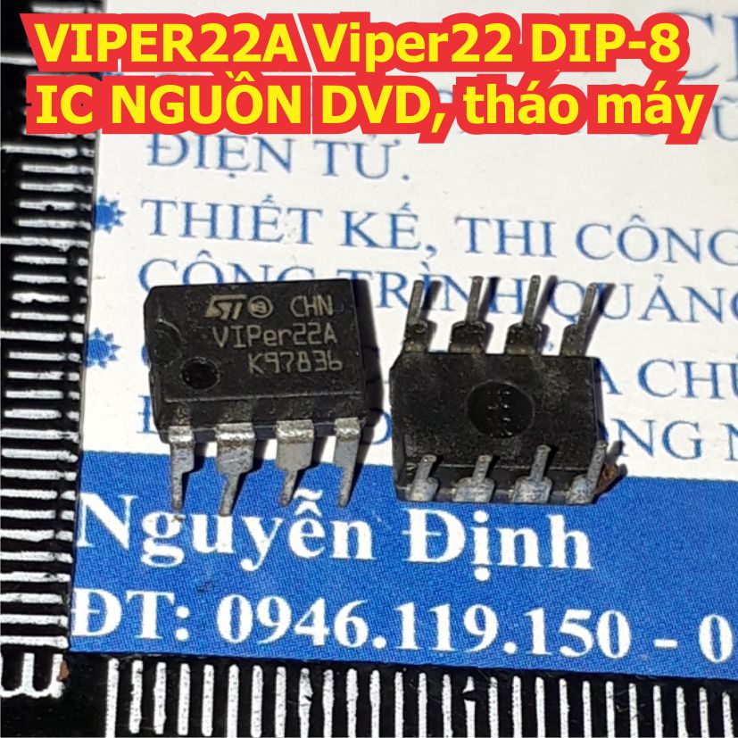 10 con VIPER22A Viper22 DIP-8 IC NGUỒN DVD, tháo máy kde5020