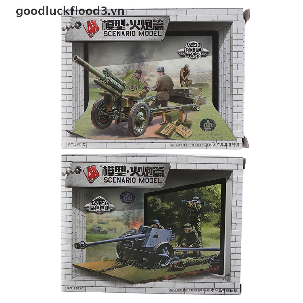 Đồ Chơi Lắp Ráp Xe Hơi Cannon 4D 1: 72pak40 m30 m1938