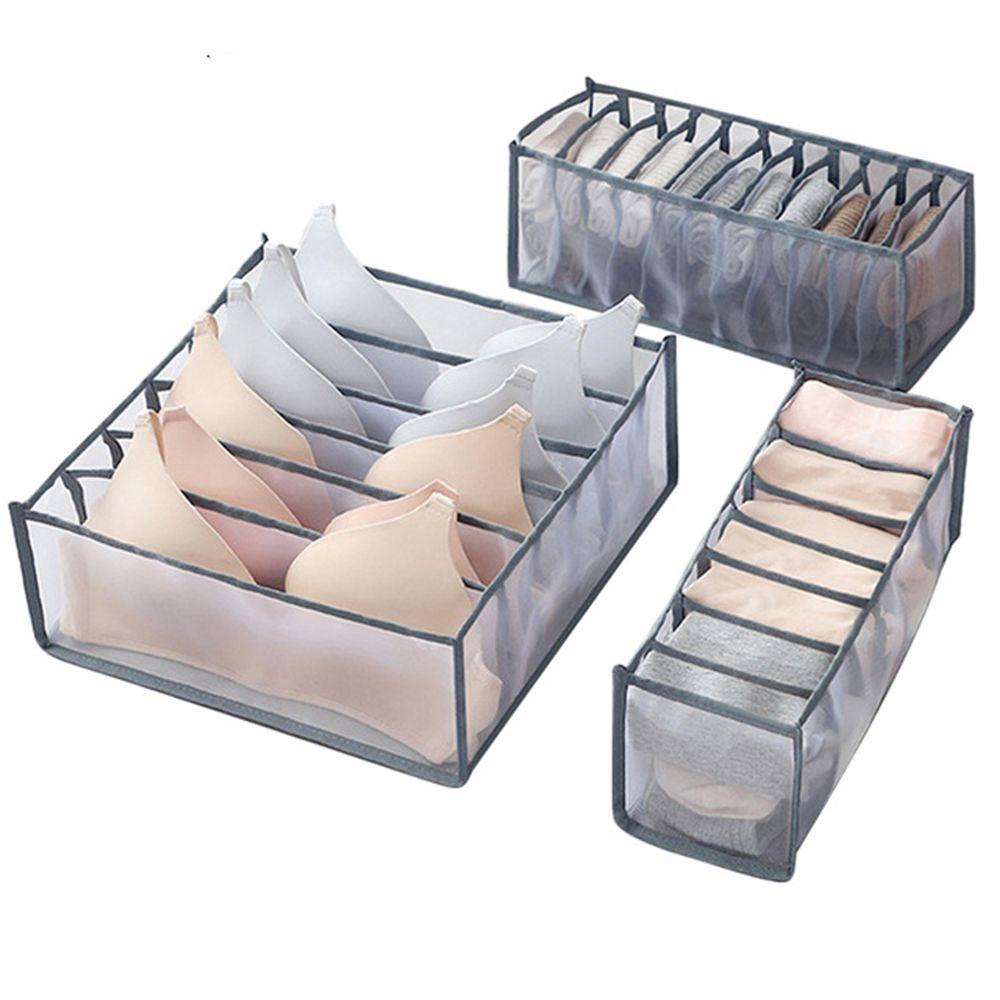UUMIR Hộp Đựng Đồ Lót Nhiều Ngăn Bằng Nylon Tiện Dụng