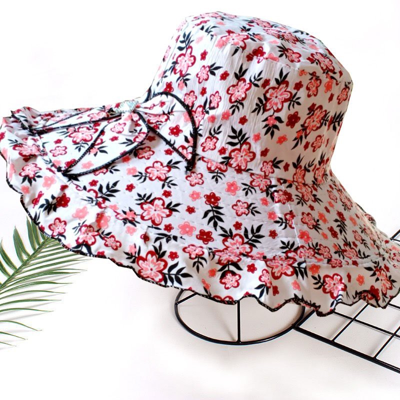 ❤️ CỰC RẺ ❤️ Mũ rộng vành màu HOA thời trang NÓN ĐI BIỂN NỮ VẢI GẤP GỌN