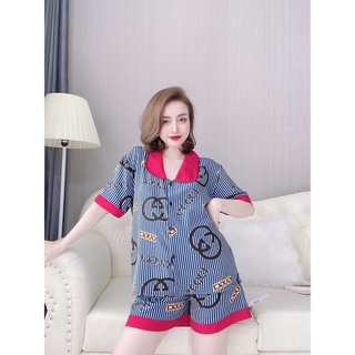 Đồ bộ lụa đùi thời trang cao cấp - y hình