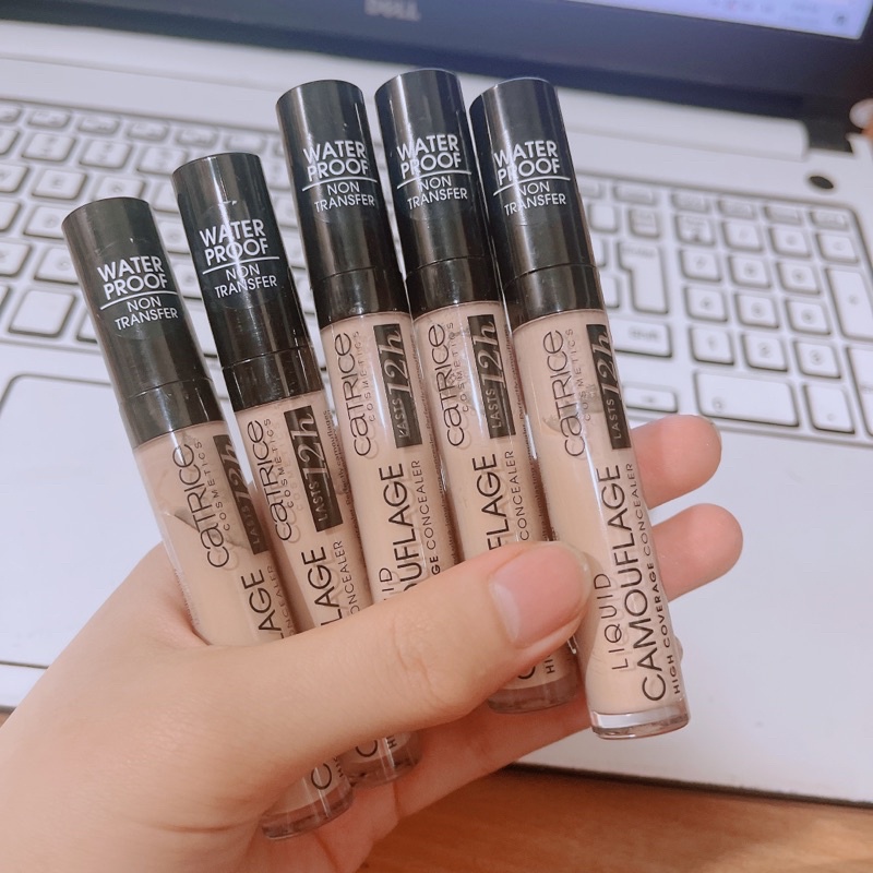 Kem che khuyết điểm dạng lỏng Catrice Tone Sáng Camouflage Concealer Liquid chống trôi
