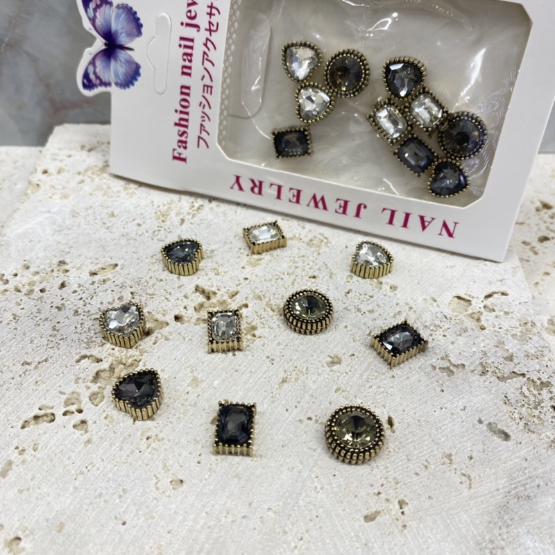 Charm kim loại cao cấp charm nail không xỉn màu (ib chọn mẫu)