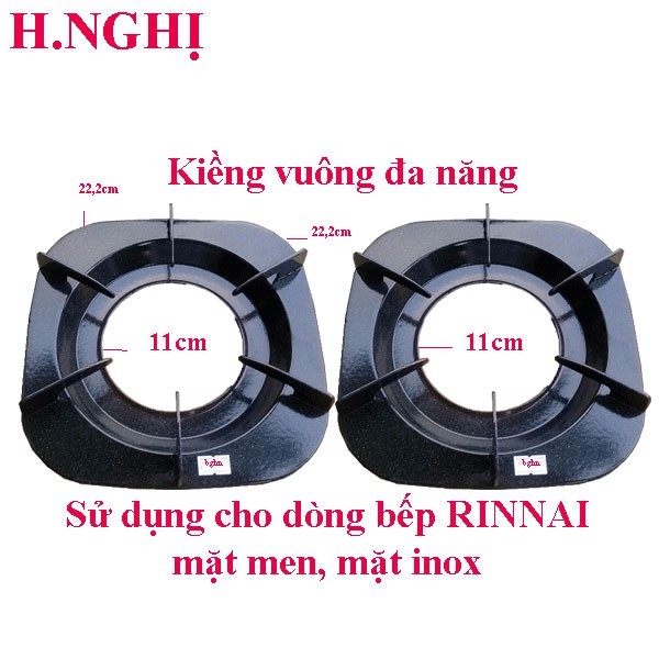 Kiềng bếp ga rinnai RV-367,375,377,577... mặt inox và mặt men( combo 2 cái)