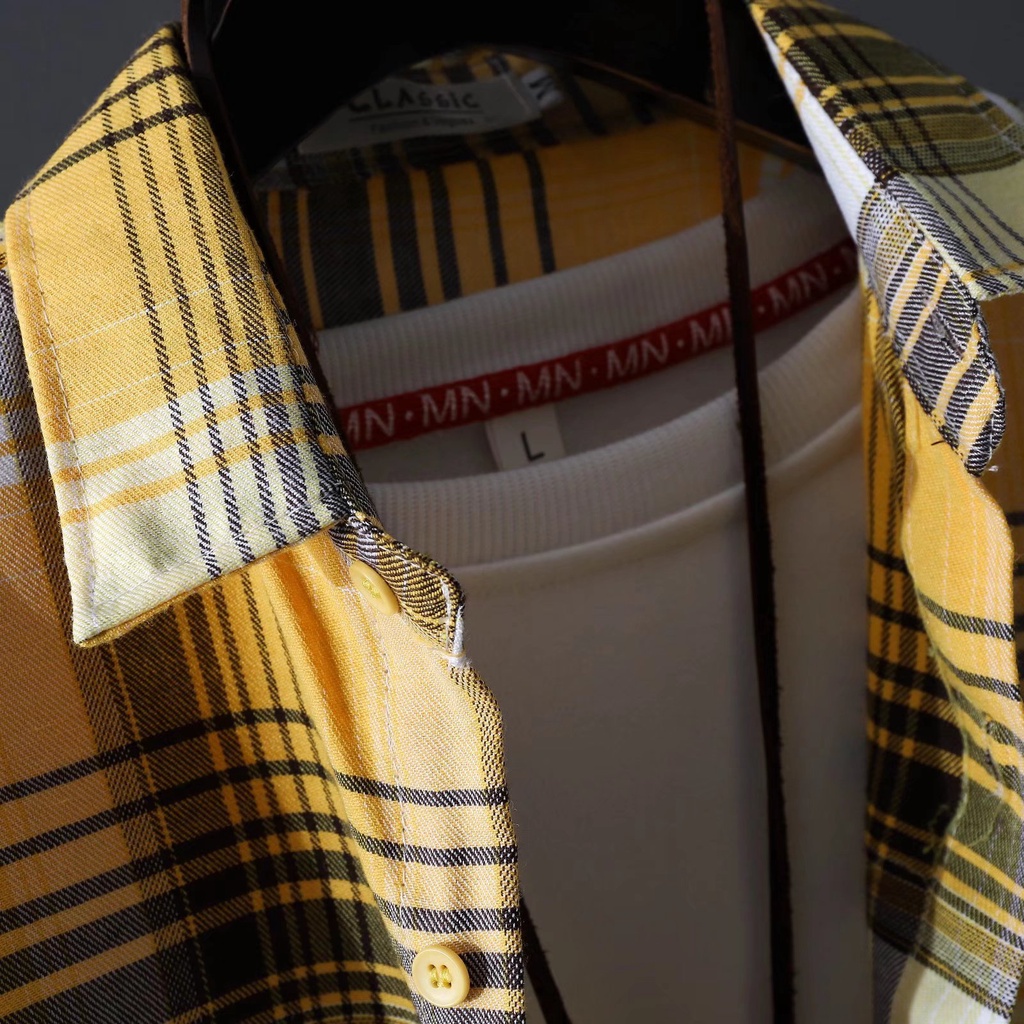 Áo Sơ Mi Caro Tay Dài Thời Trang Dành Cho Nam