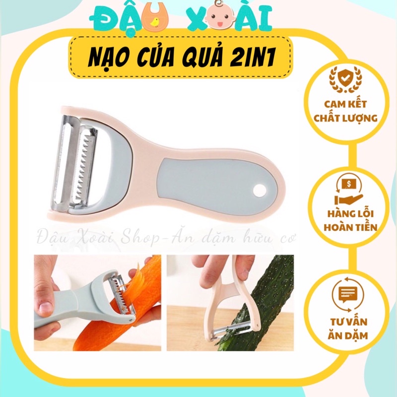 Dụng cụ nạo, bào 2in1 nạo rau củ quả đảm bảo vệ sinh