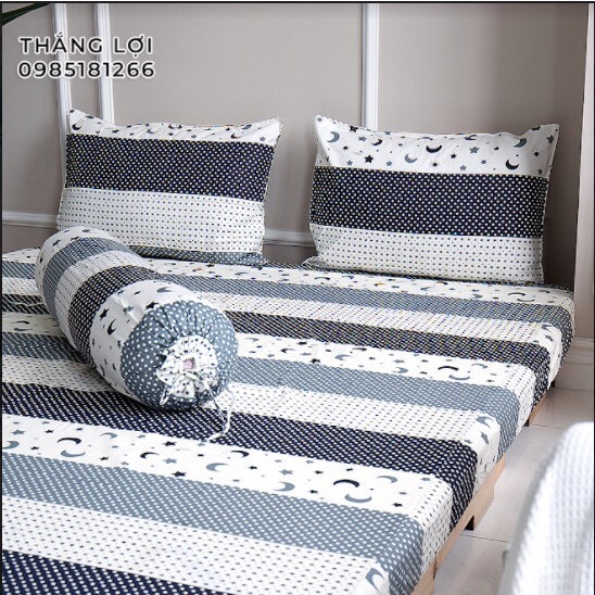Drap Cotton 100% Thắng Lợi chính hãng Mẫu C393 IN LOGO THẮNG LỢI vệ sinh dễ dàng.