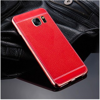 ỐP S7, S7 EDGE VIỀN VÀNG LƯNG VÂN DA