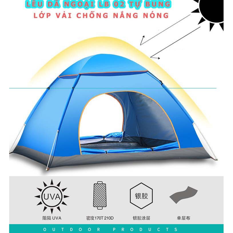 [Thanh Lý Xả Kho] Lều du lịch picnic cắm trại qua đêm