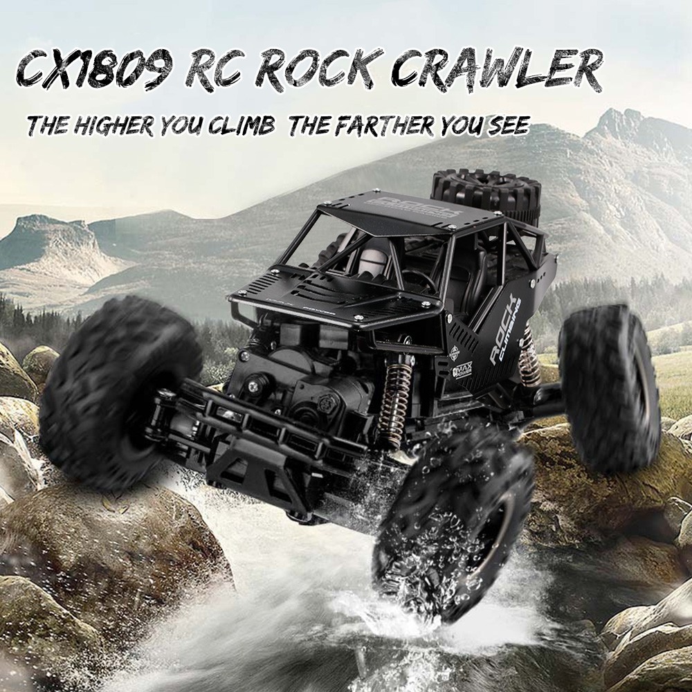 RC RC ROCK CRAWLER Xe Địa Hình Điều Khiển Từ Xa Cx1809 4wd Tỉ Lệ 1 / 16 Kèm Phụ Kiện