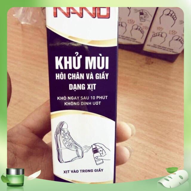 Bình xịt khử mùi hôi chân Nano