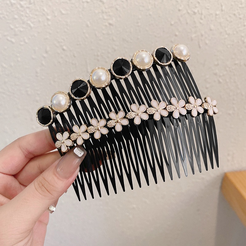 Lược Cài Tóc Mái Ngang Đính Ngọc Trai Giả Xinh Xắn Cho Nữ