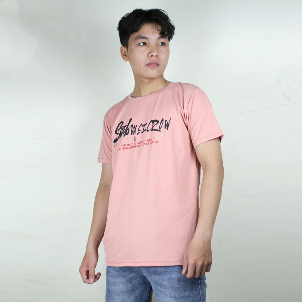 áo thun nam ngắn tay cổ tròn dạ quang vải thun cotton co giãn 4 chiều loại áo tập gym chơi thể thao | BigBuy360 - bigbuy360.vn