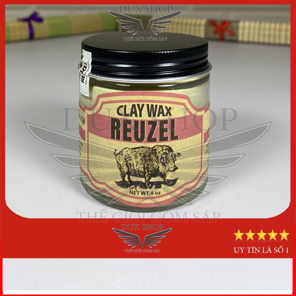 Sáp Vuốt Vóc Nam REUZEL Clay Wax - 100g - Sáp Tạo Kiểu Tóc Giữ Nếp Cả Ngày Dài