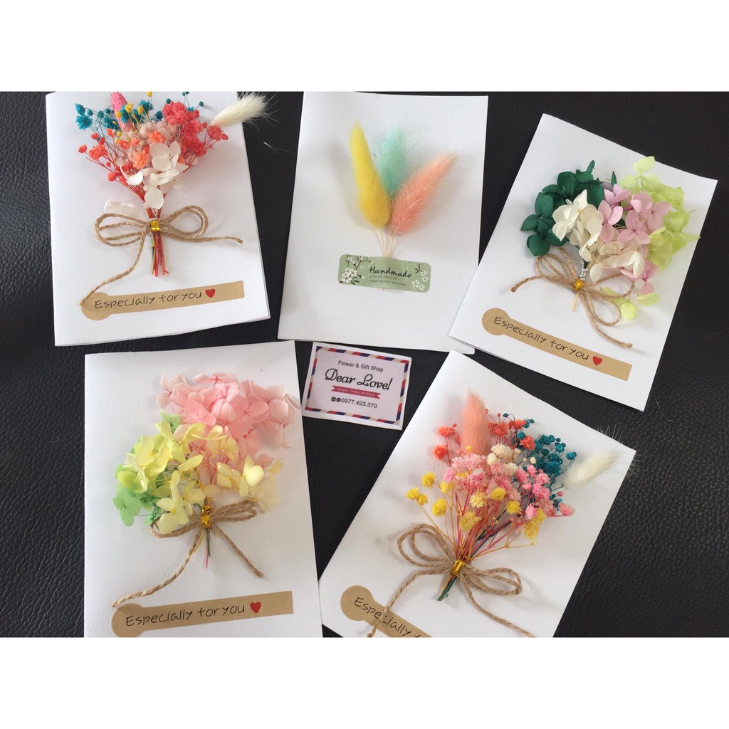 THIỆP HOA BABY KHÔ NHIỀU MÀU