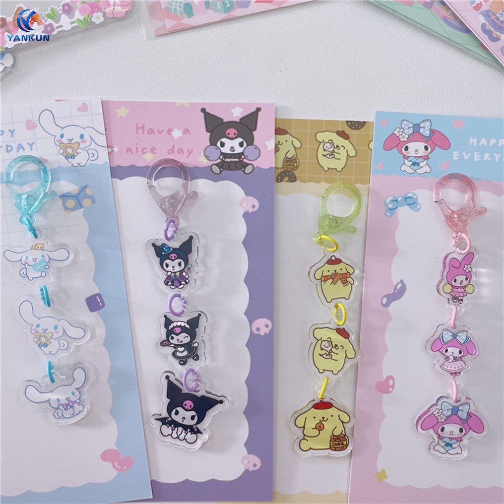 SANRIO Móc Khóa Nhân Vật Hoạt Hình Kuromi Melody Dễ Thương