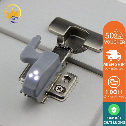 Đèn Led Bản Lề Cảm Biến Chuyển Động Dạng Cơ Led 12V Ánh Sáng Vàng - Trắng Gắn Tủ Quần Áo Tủ Bếp Thông Minh